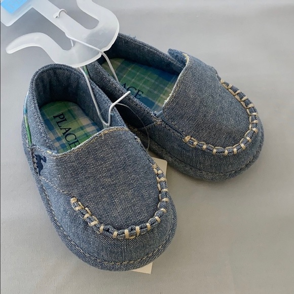 The Children's Place Other - Children’s Place Blue Denim Moccasins
